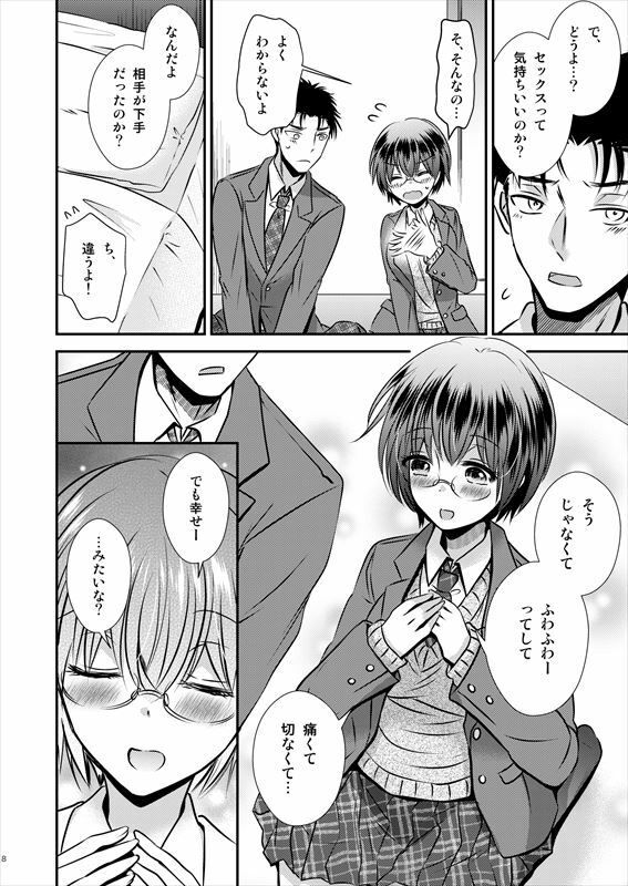 彼氏もちTS地味子のボクと親友のサンプル画像 6