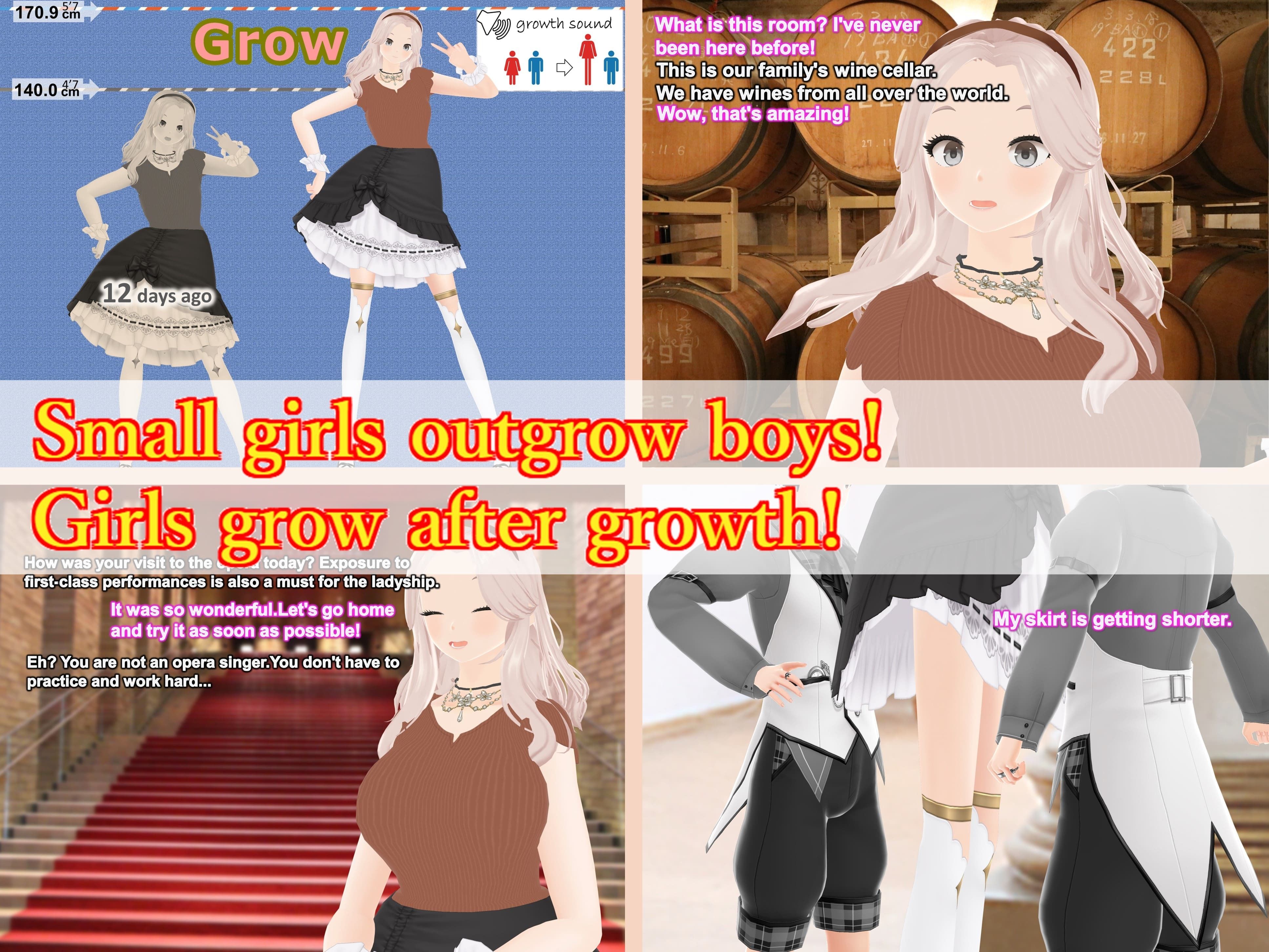 サンプル画像2:Outgrowing only girls， Overtake boys， Growth sound. Mademoiselle Arc(女子成長クラブ) [d_275711]