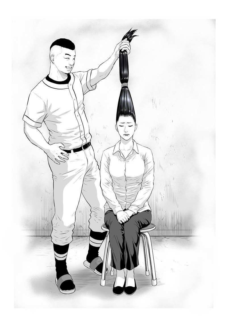 サンプル画像5:女教師菜穂子 真夏の黒髪責め〜完全版〜(HFマスクの髪フェチ小説) [d_275916]