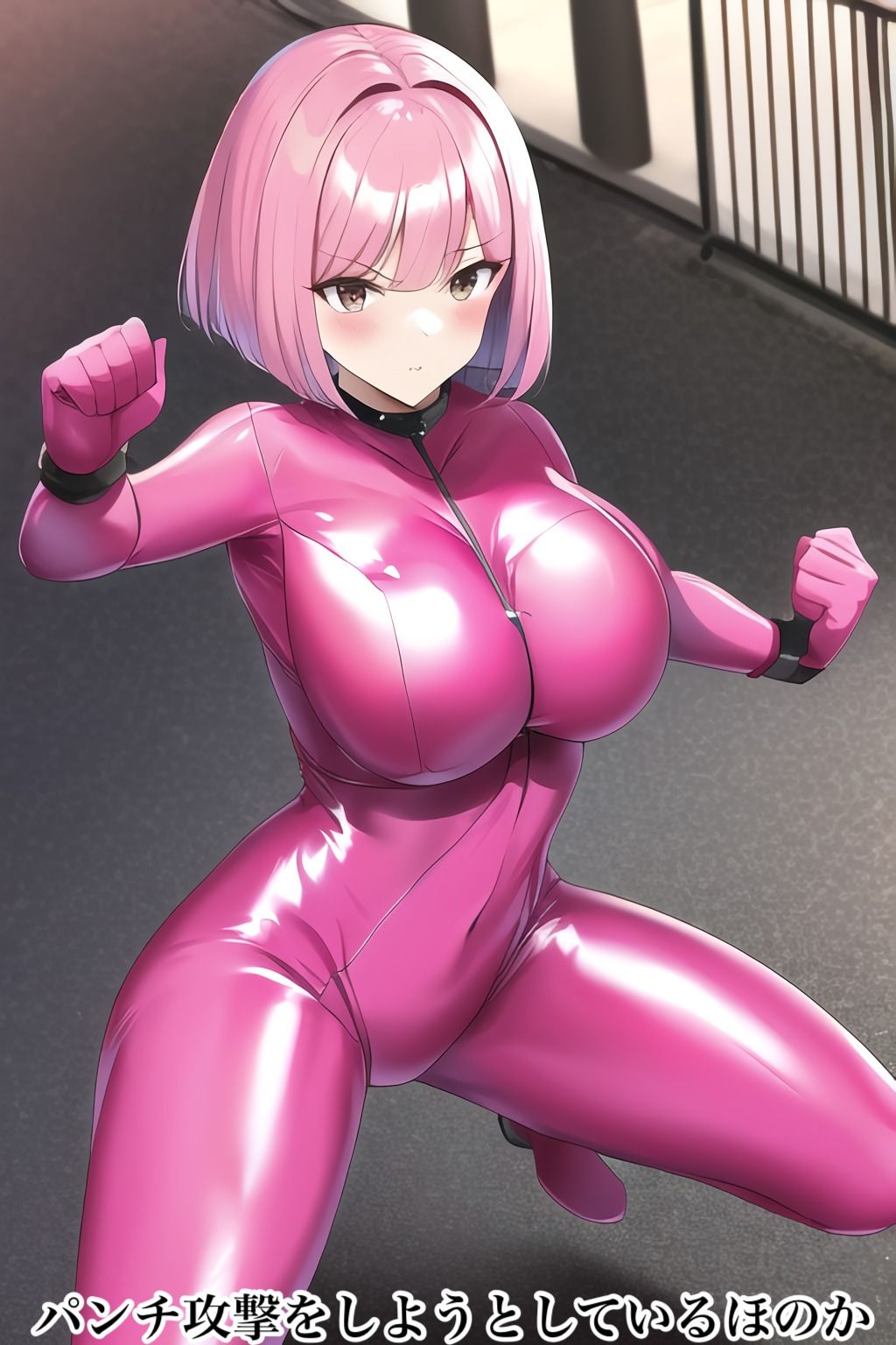 サンプル画像1:快楽に負けてしまった変身ヒロイン マイティピンクほのか(ピッチリスキー) [d_276071]