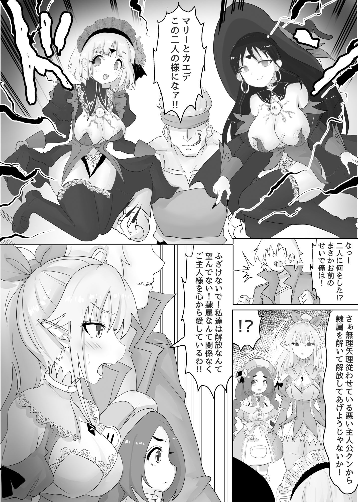 サンプル画像3:異世界転生した主人公はヒロインを他の転生者に寝取られる【奴●エルフ編】(Tキャノン) [d_276779]