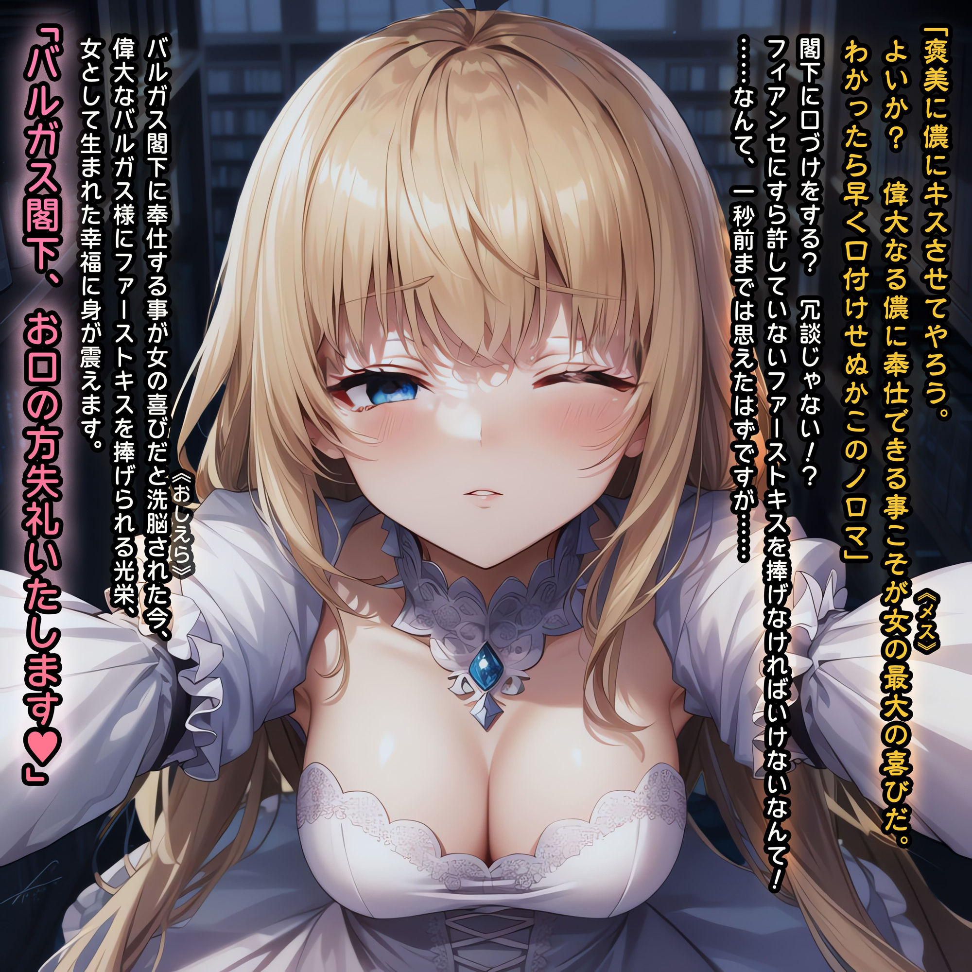 サンプル画像5:白の姫君-操心魔術で醜悪な大臣に屈する姫-(empaθ) [d_277004]