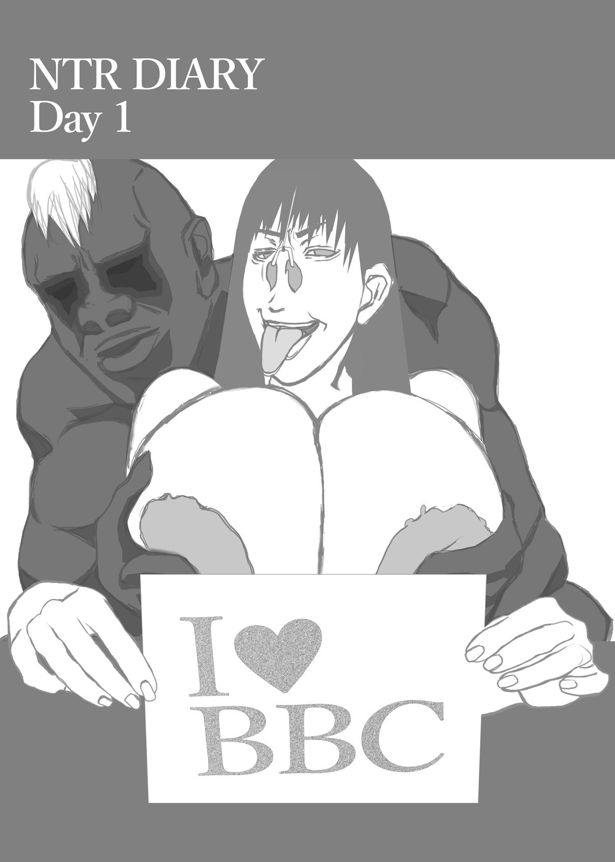 サンプル画像1:NTRダイアリー 1日目 35センチ の 超巨根 黒人 格闘家 に 爆乳 元カノ が 鼻フック 姿で 寝取られる！！(NTR社) [d_279424]