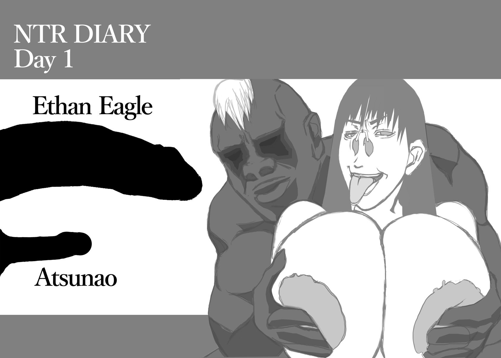 サンプル画像5:NTRダイアリー 1日目 35センチ の 超巨根 黒人 格闘家 に 爆乳 元カノ が 鼻フック 姿で 寝取られる！！(NTR社) [d_279424]