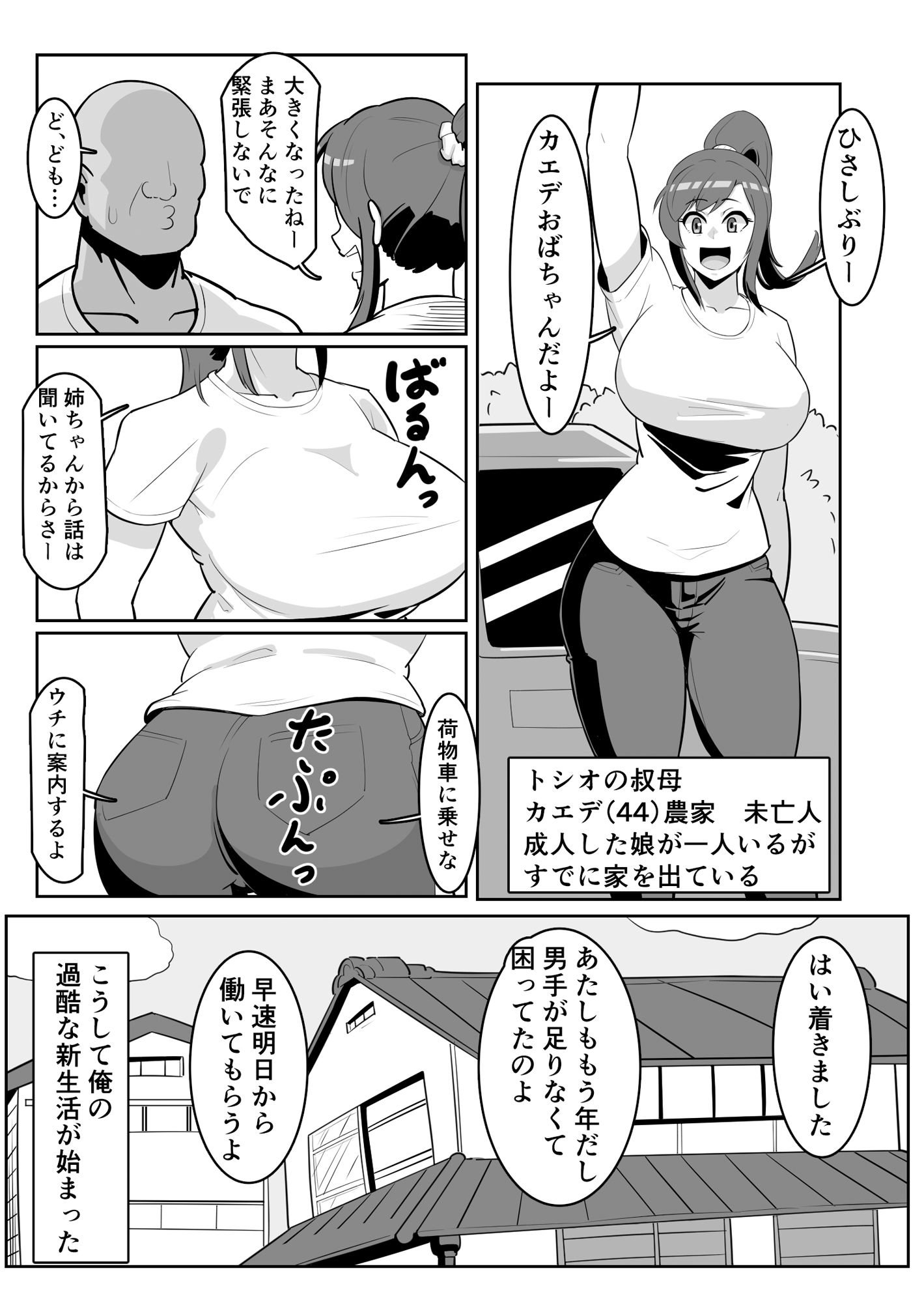 サンプル画像2:ボテおばっ 〜居候先の叔母さんを孕ませてボテ腹セックス三昧！〜(バウンダリ) [d_280464]