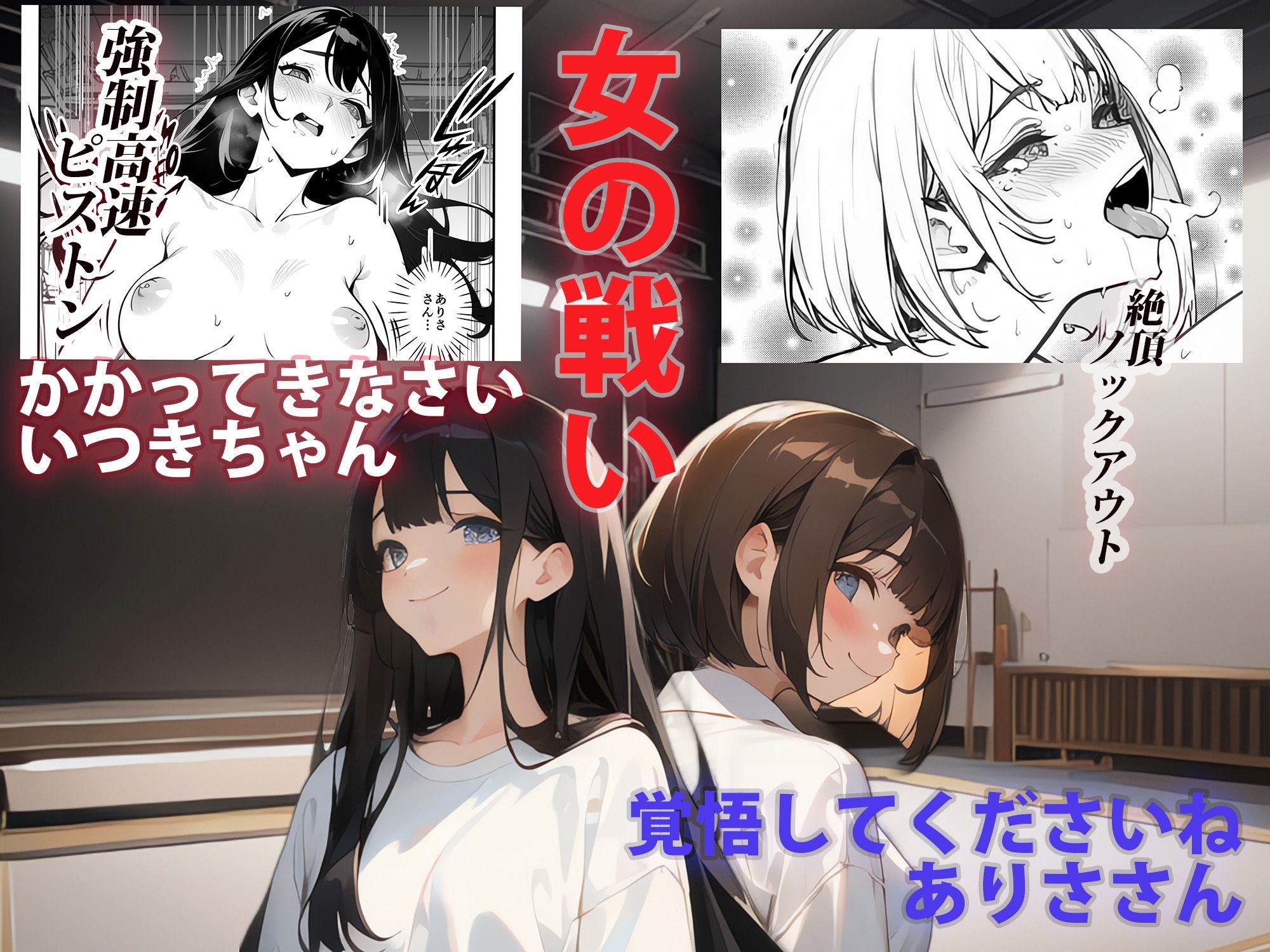 サンプル画像1:NTRる彼女とNTRられ彼女 〜被写体のムコウガワ〜1(三色パン工房) [d_280945]