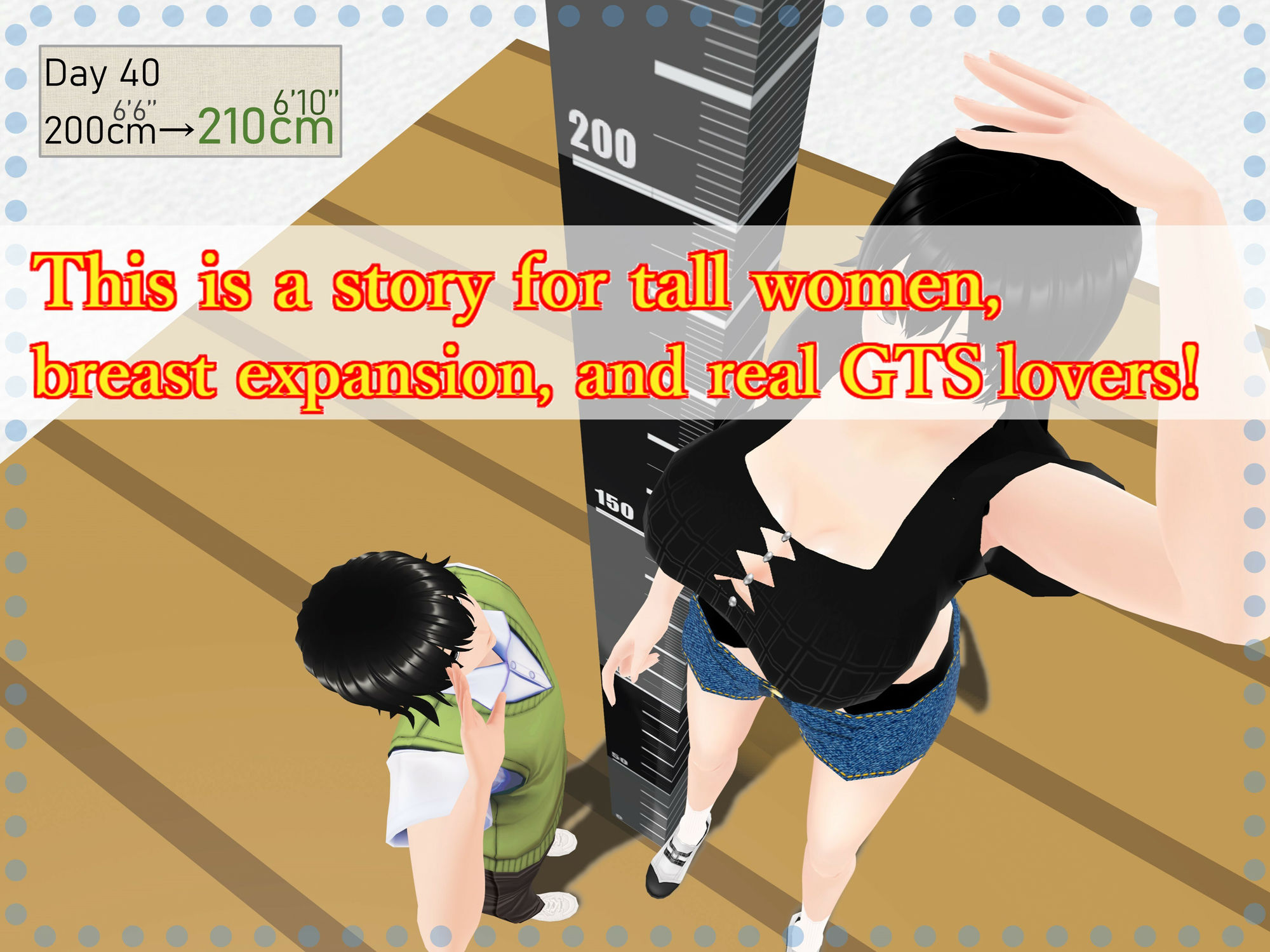 サンプル画像3:Outgrowing only girls， Overtake boys， Growth sound. Stat building game App Arc(女子成長クラブ) [d_281686]