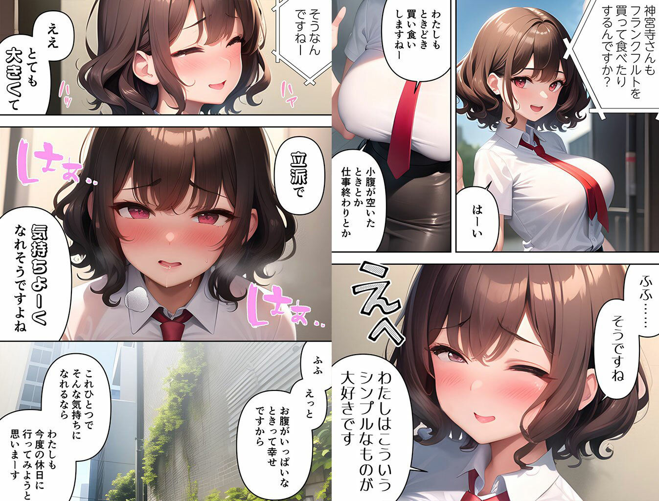 サンプル画像5:【漫画版】SNSで噂になっている露出狂な女子アナは本番中に淫語を発してくるからマジで困る(日替わりさん) [d_281711]