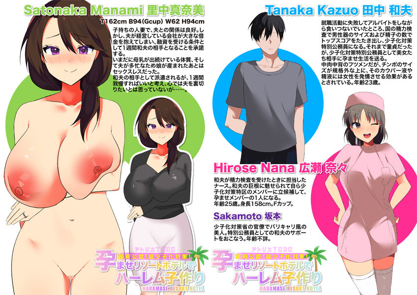 政府公認!超少子化対策!孕ませリゾートホテルでハーレム子作り