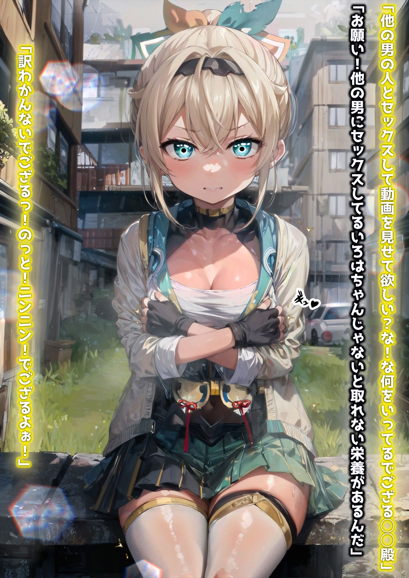 サンプル画像3:ほろえっちらいぶ 寝取らせ趣味の彼氏くんを交尾動画で負け犬射精させるでござる(みなみあき) [d_283053]