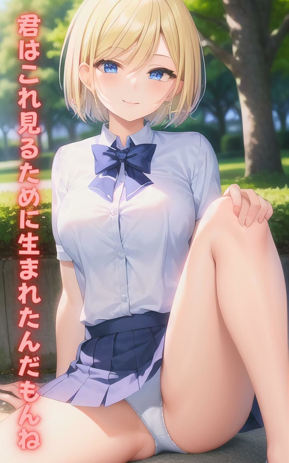 サンプル画像2:金髪美女のパンツを見て罵られたい(にこにこ) [d_283088]