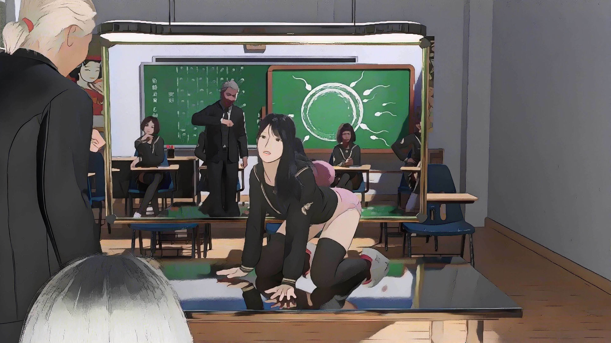 サンプル画像3:保健体育の実技先生がお休みだったので私が代行で先生をしました。(T＆A) [d_283116]