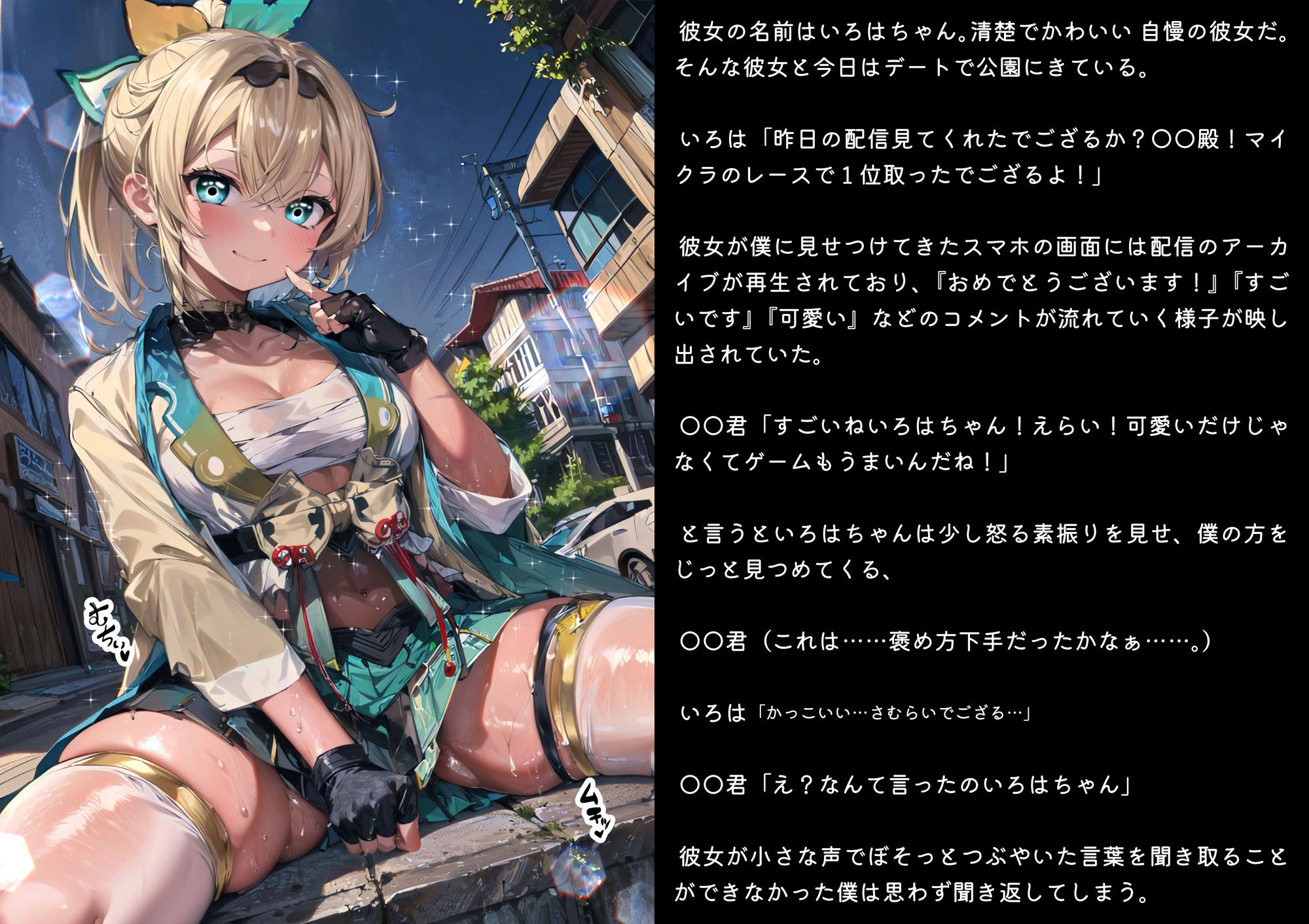 サンプル画像2:ほろえっちらいぶ 寝取らせ趣味の彼氏くんを交尾動画で負け犬射精させるでござる ノベル版(みなみあき) [d_284428]