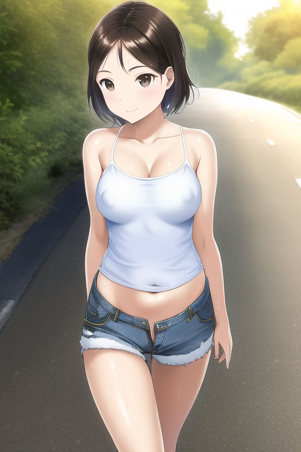 サンプル画像2:203X年 猛暑で露出が増えた少女たち〜ハダカ同然で歩く若メス天国(ジュニアブラが好き。) [d_285671]