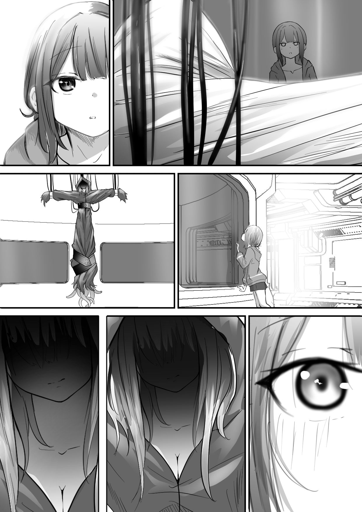 サンプル画像4:実験室から脱走した異形の触手神話生物に捕食されたり繁殖相手にさせられるお話(ぱ〜みっしょん) [d_286874]