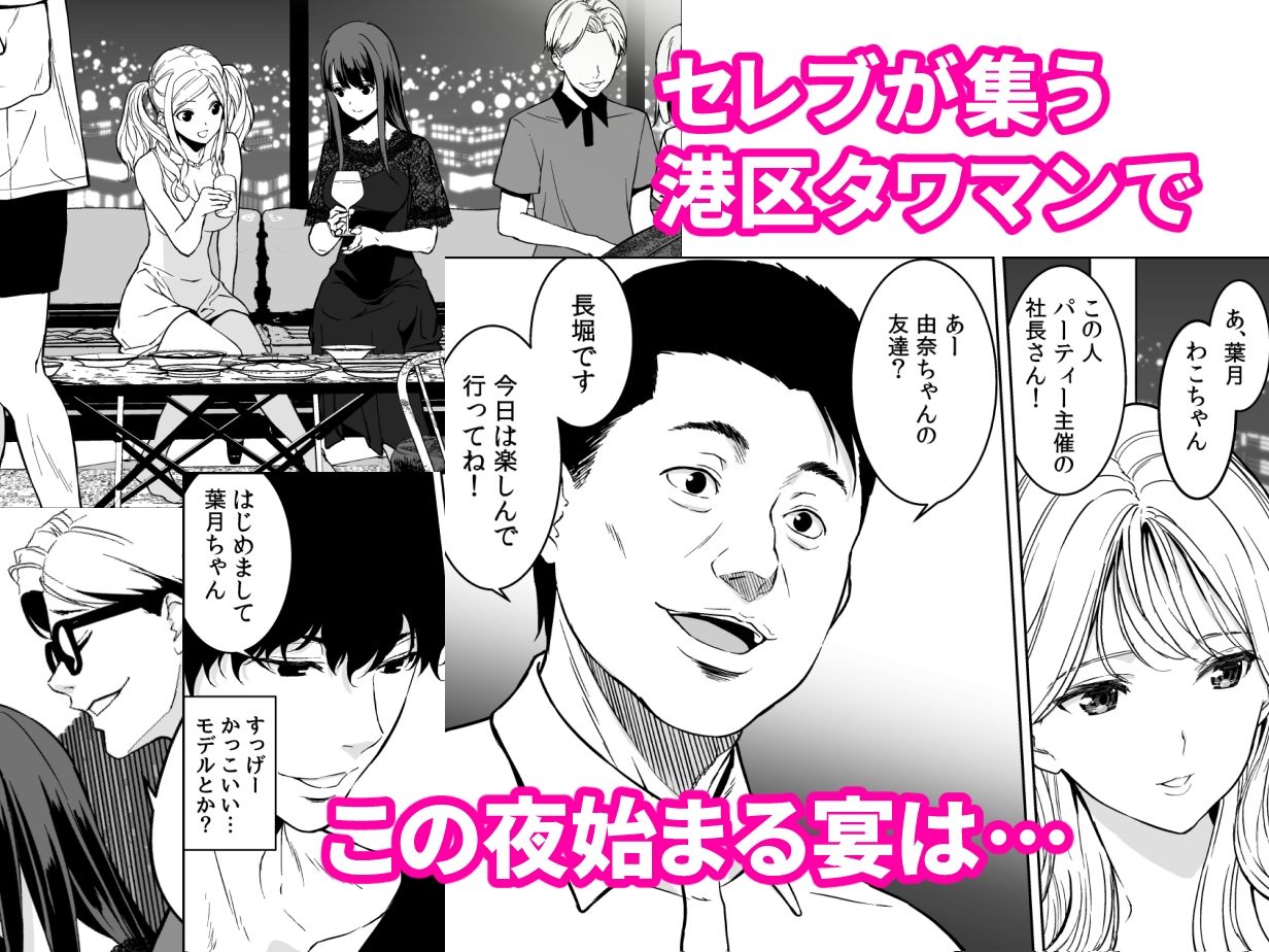 サンプル画像3:姉とビッチの人には言えない港区タワマンパーティー(裏FMO) [d_288047]