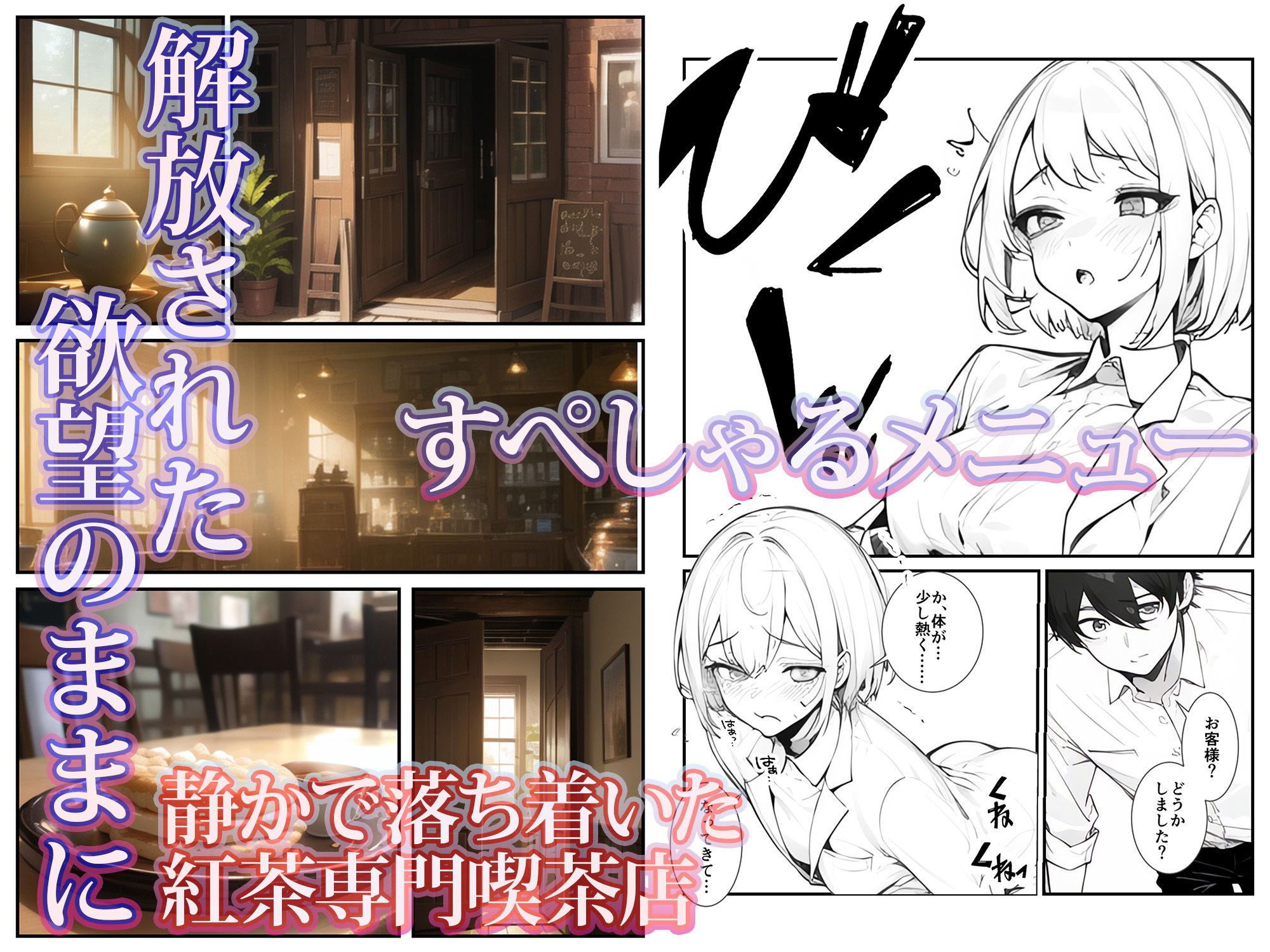 サンプル画像1:いいなりメスイキ？媚薬紅茶専門喫茶店キメセクキッサ(三色パン工房) [d_289160]