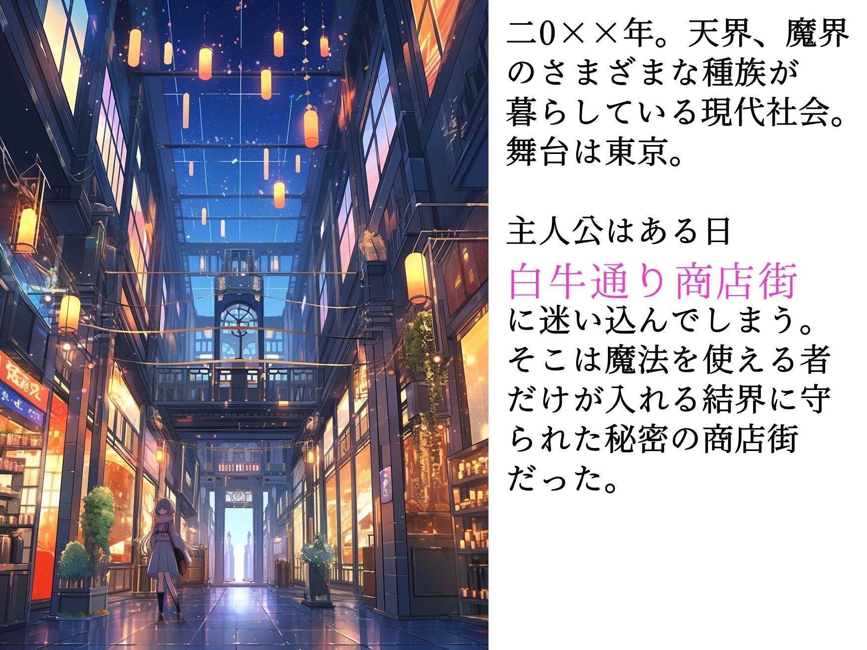 サンプル画像1:白牛通り商店街の懐妊〜商店街の美女たちと魔法の力でエッチなスローライフ？〜(逆名堂) [d_290717]