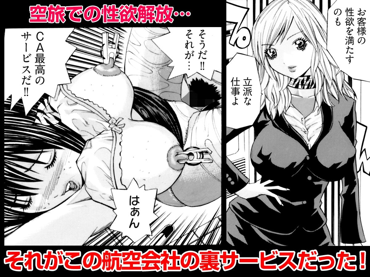 サンプル画像4:官能航空 〜高度40000フィートの肉人形〜(こすりクラブ) [d_291152]