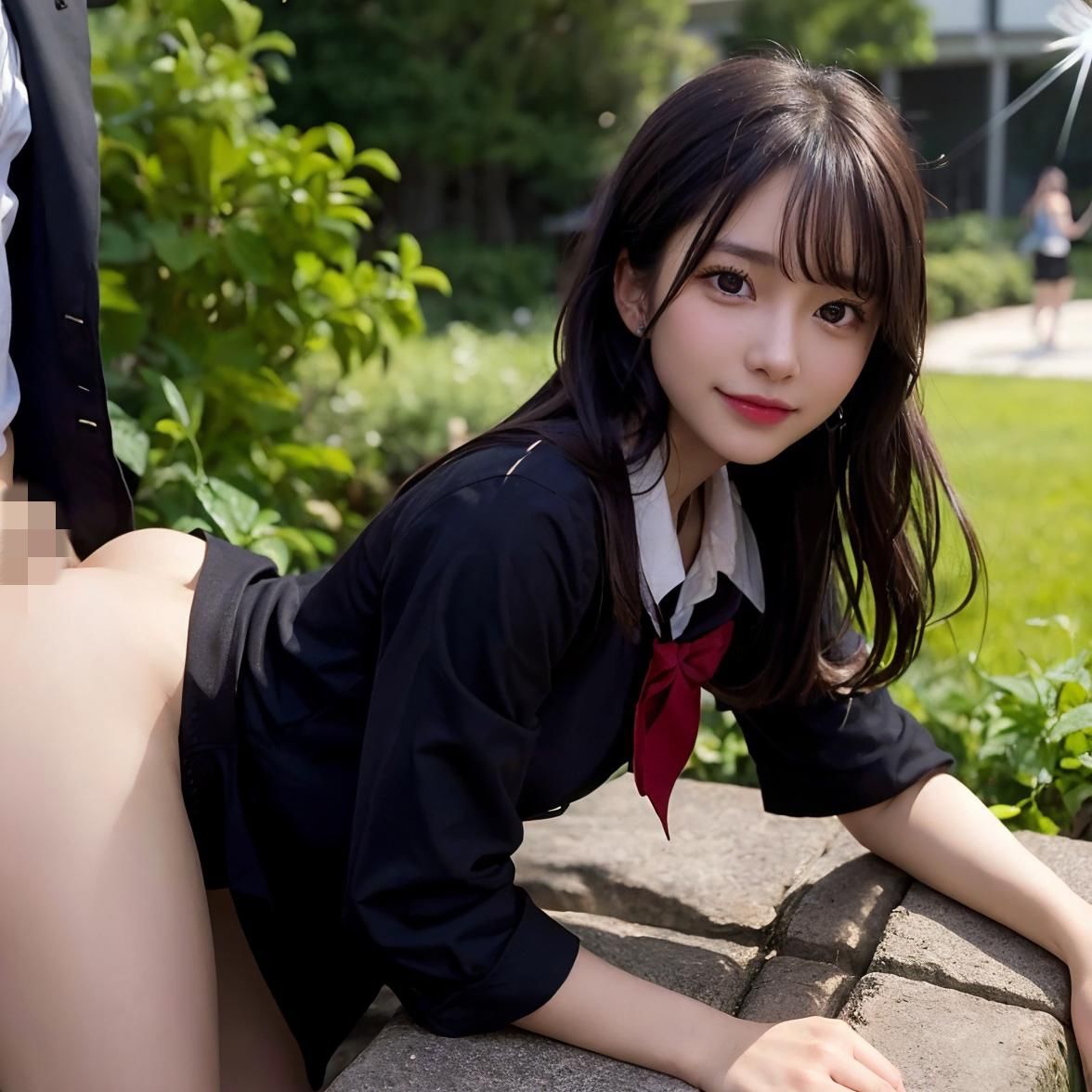 サンプル画像2:P活制服美女中出しカーセックス(エロガールズ) [d_292687]