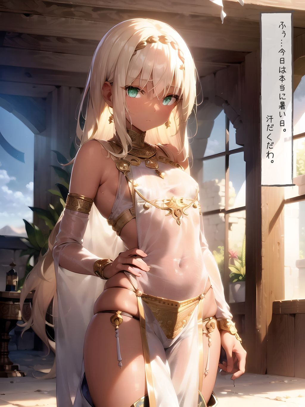 サンプル画像1:砂漠の踊り子アリーシャ 〜狂乱と快楽の報酬〜(あーてぃふぁくたー) [d_292812]