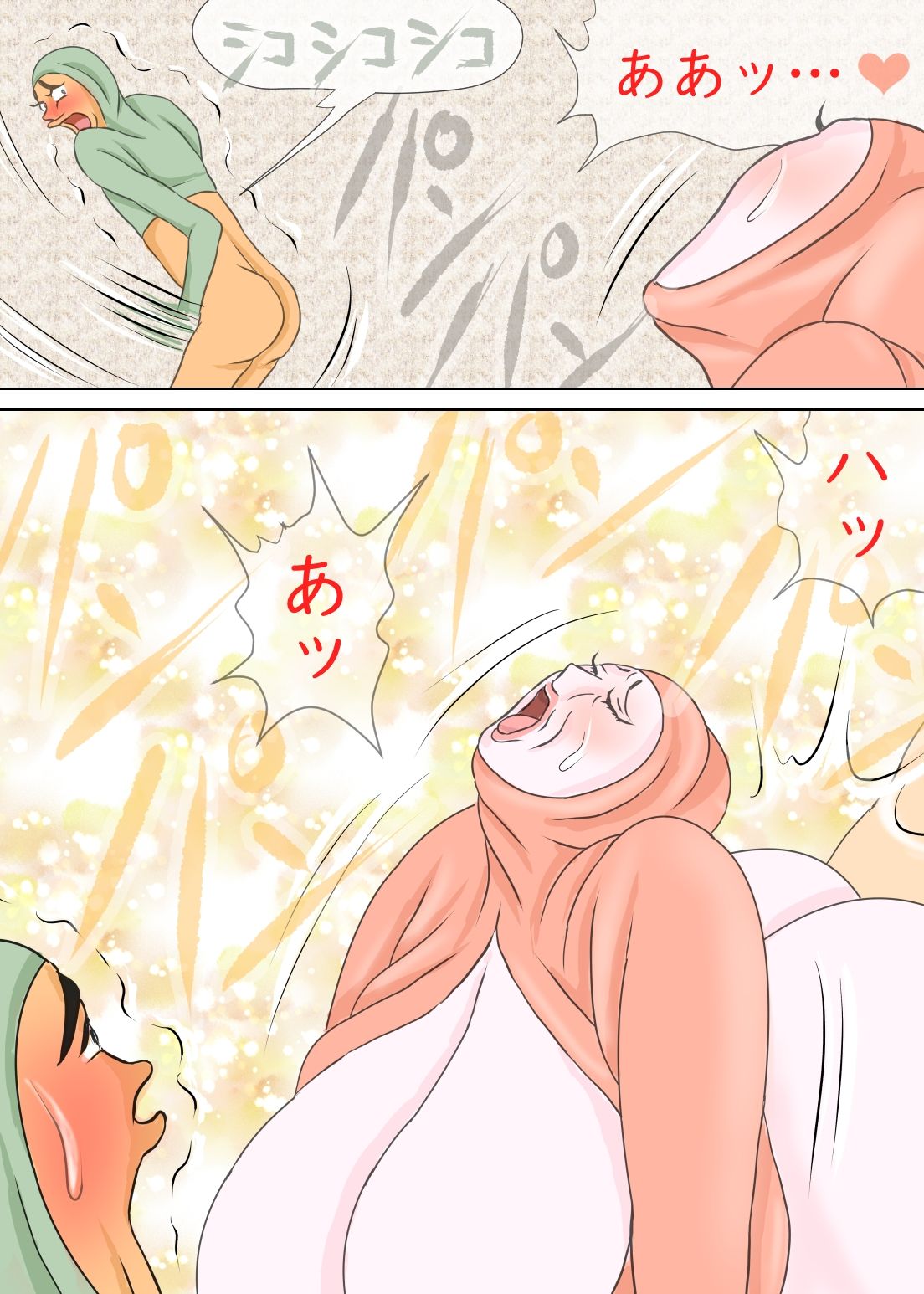 サンプル画像6:全身タイツ熟母と、その息子たち(おもちキウイ) [d_292837]