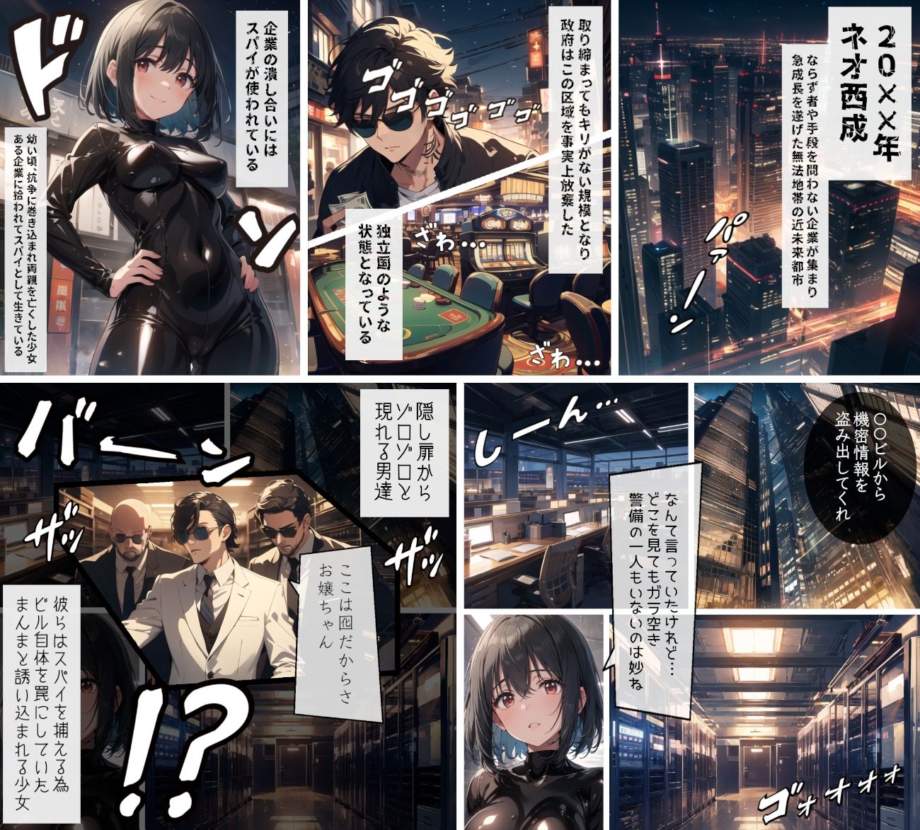 サンプル画像1:強気でクールな美少女スパイを犬に調教して言いなりペットにする話(平原神話（露出調教部）) [d_293681]