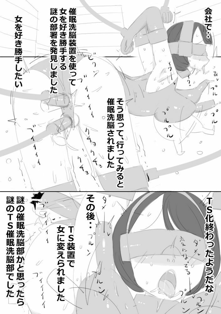 サンプル画像2:TS催●洗脳装置で、女子社員にされた僕、男女の同僚とスケベ仕事してる(アチュネット) [d_293942]