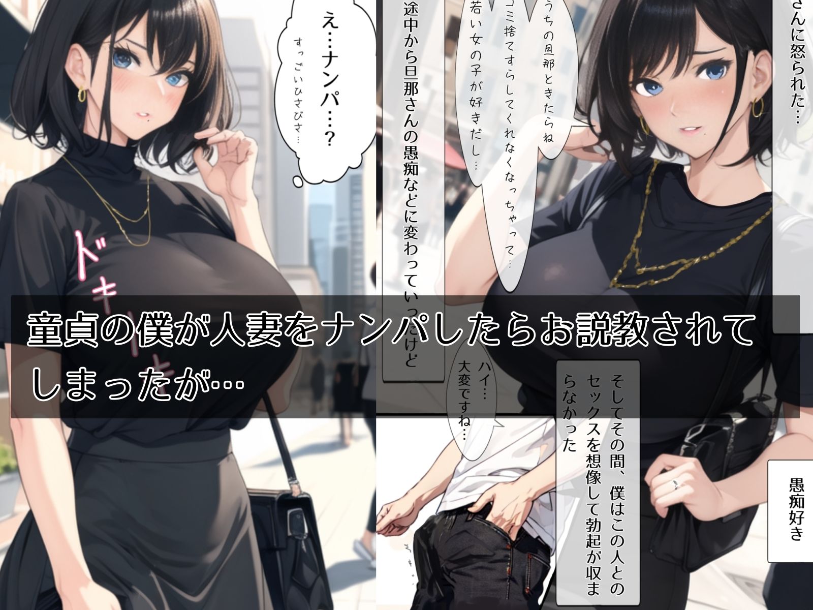 サンプル画像1:勝気なナンパ人妻童貞デカ○ンに屈しちゃいました(bbの部屋) [d_295100]