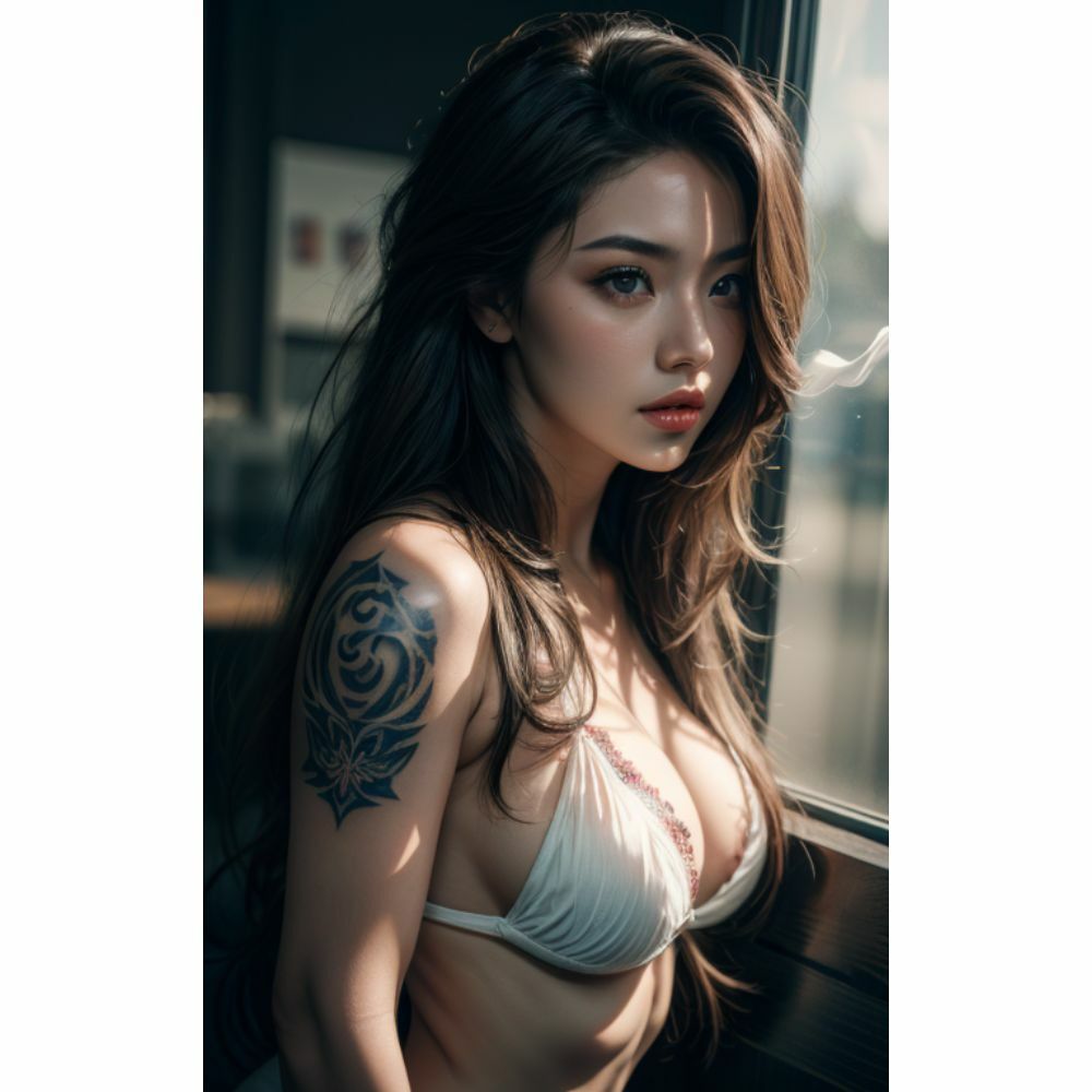 サンプル画像2:刺青美女(開脚美女) [d_296039]