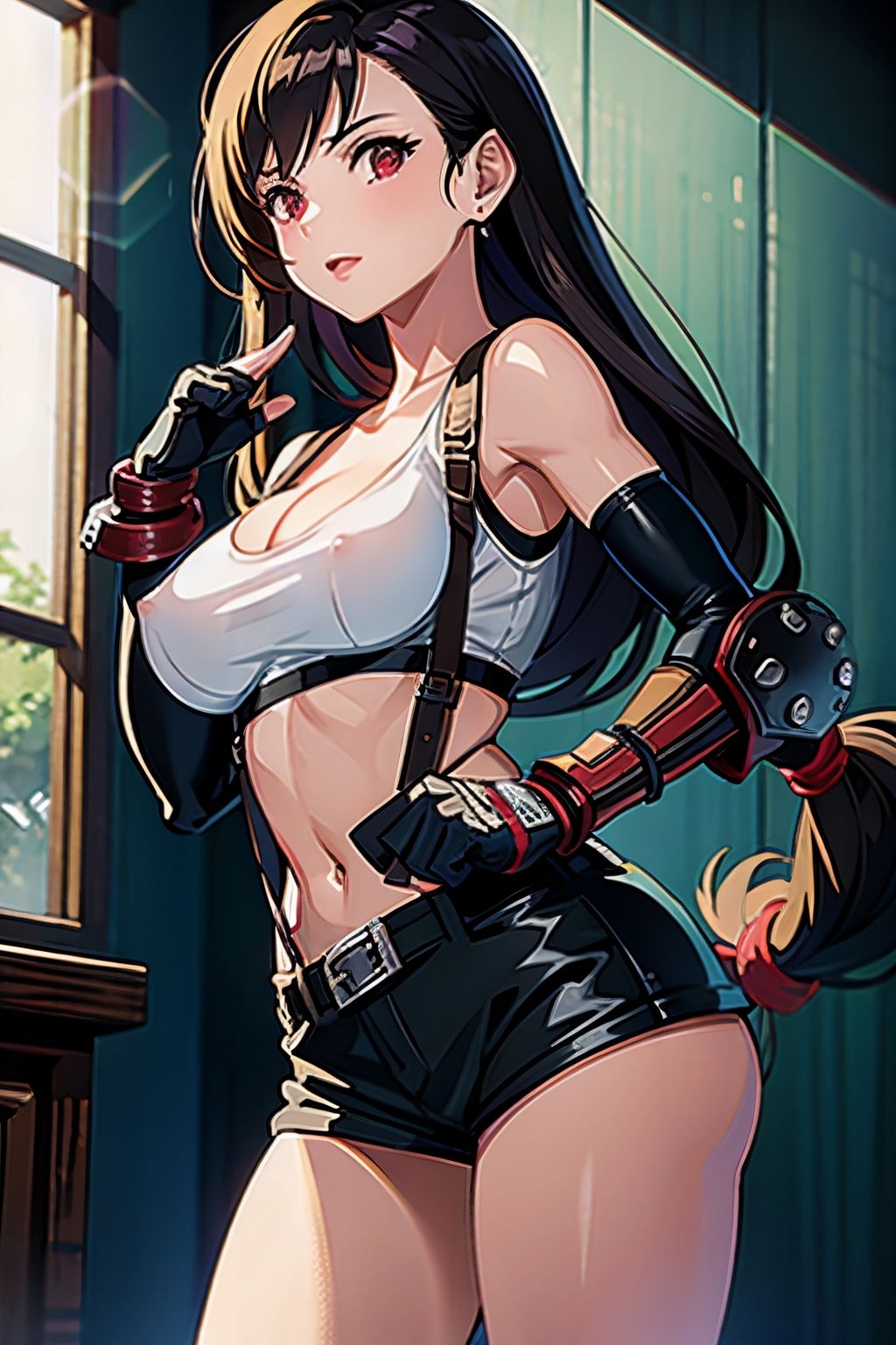 サンプル画像1:〇ィファ 看板娘の裏の顔(AIアニメクラブ) [d_296144]