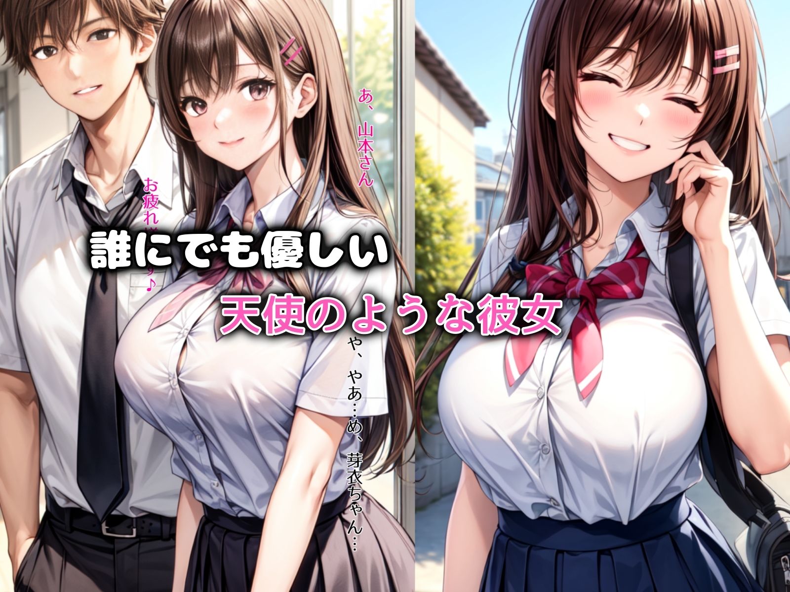 サンプル画像1:清純彼女濡れ透け雨宿りレ〇プ(チョコラッテ) [d_296620]