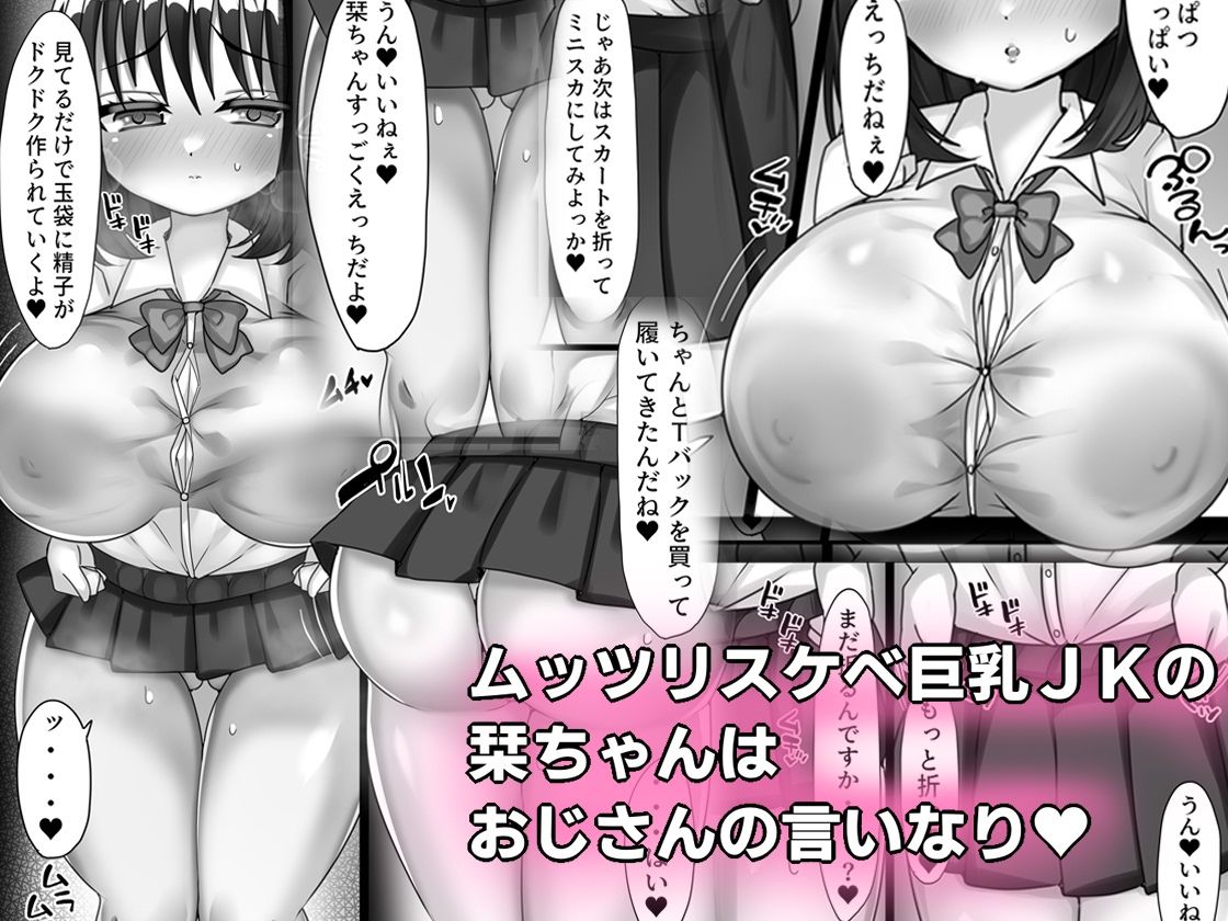 サンプル画像1:行き場のない性欲をおじさんに解消してもらうムッツリスケベ巨乳JK(とろろどん) [d_296661]