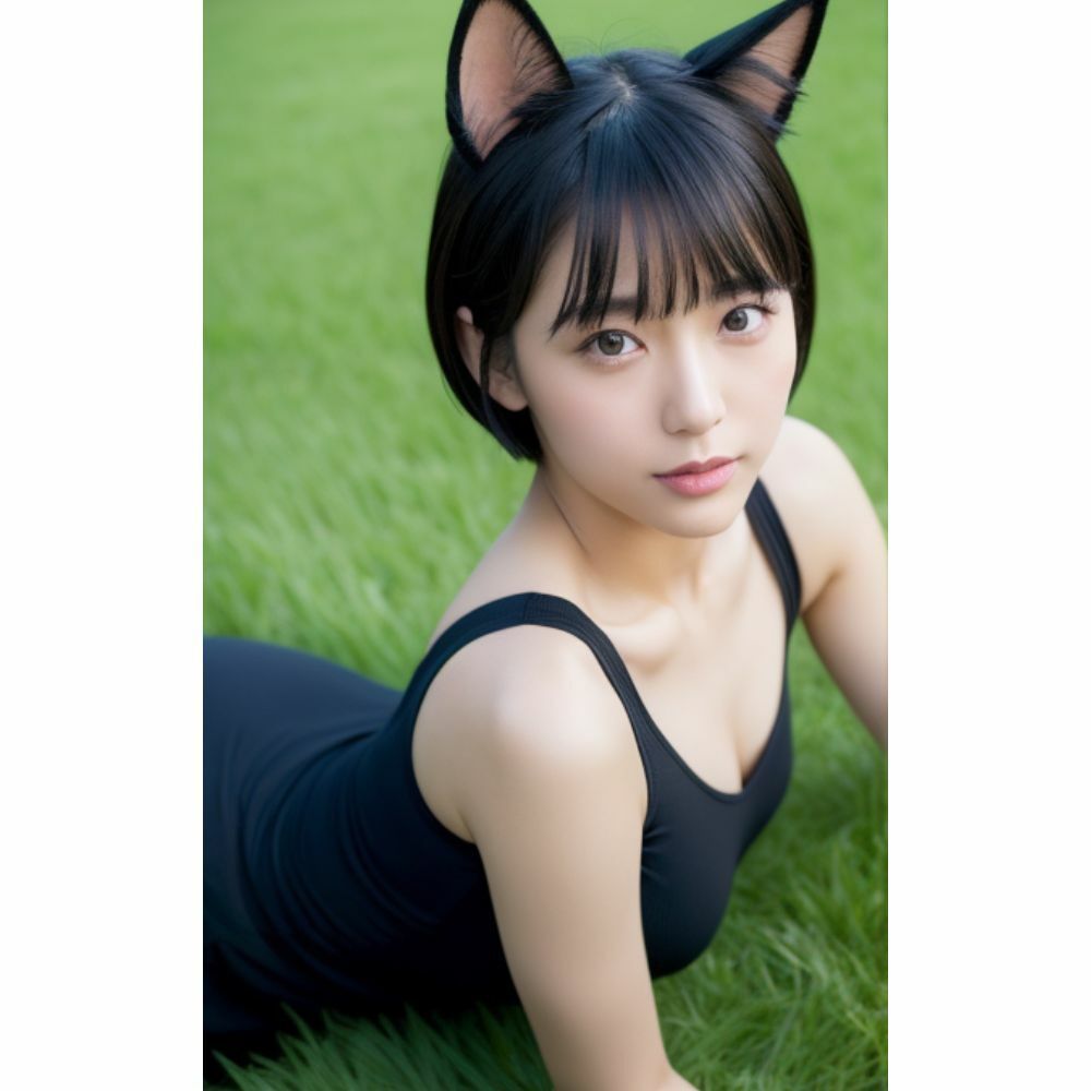 サンプル画像2:おにいちゃん かわいがってね(AI美女) [d_298325]