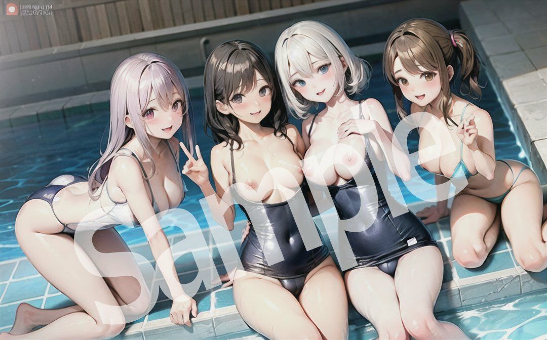 サンプル画像6:放課後 JK 制服ハーレム(AI milkpie) [d_298384]