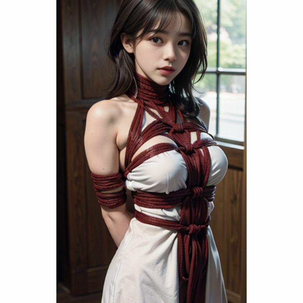 サンプル画像2:拘束美女(AI美女) [d_298442]