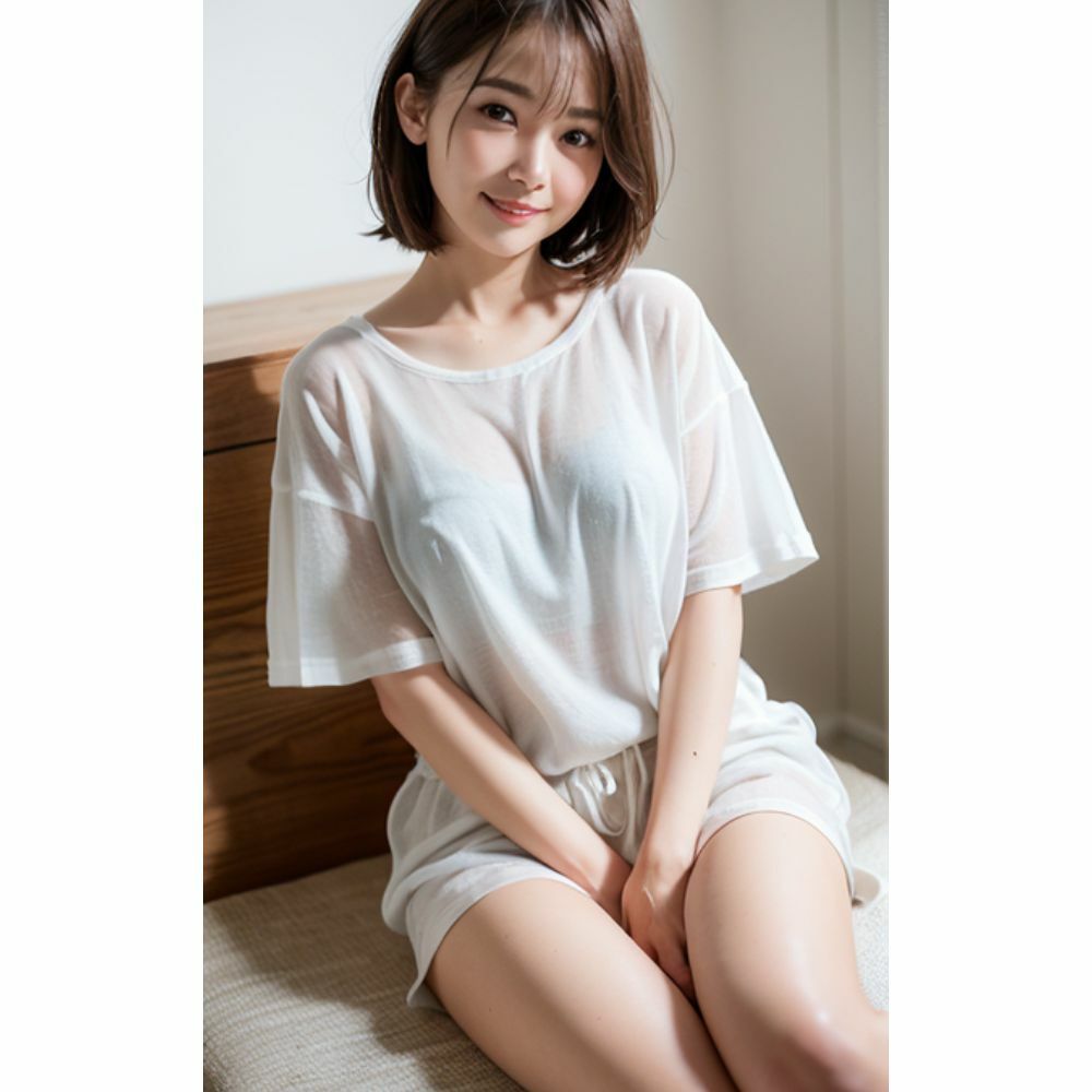 サンプル画像1:彼シャツ〜ムラムラシリーズVol.1〜(愛AI) [d_299345]