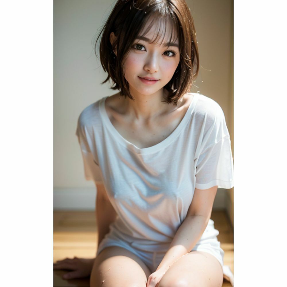 サンプル画像2:彼シャツ〜ムラムラシリーズVol.1〜(愛AI) [d_299345]