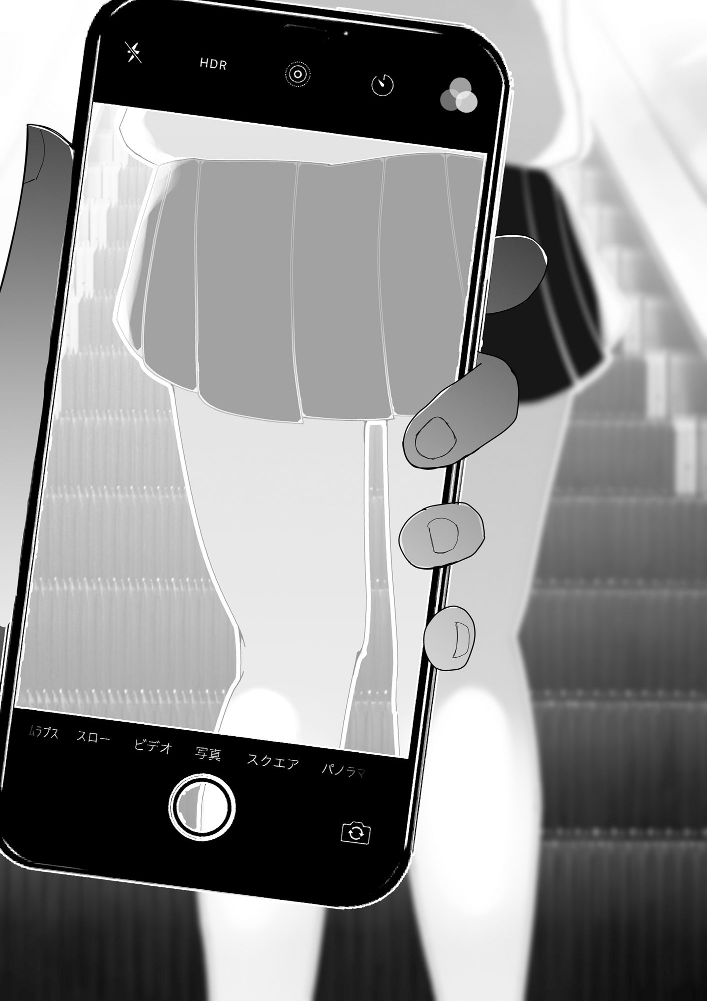 サンプル画像1:ギャル系J〇電車にて(人工楽園) [d_301050]