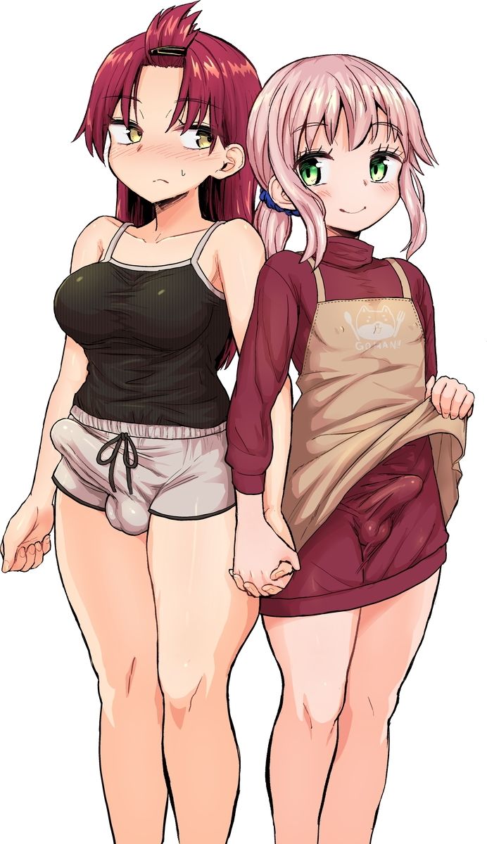 サンプル画像6:ふたなり娘と男の娘がイチャラブする話(蒟蒻鍋) [d_303153]