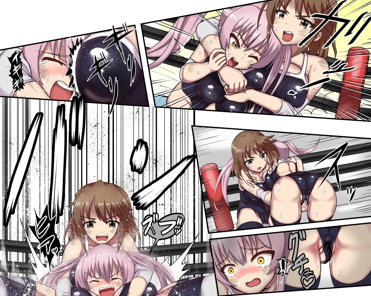 サンプル画像6:学校で女子プロレス！ 全員失神失禁 百合のある試合編(妄幻想プラン) [d_303977]