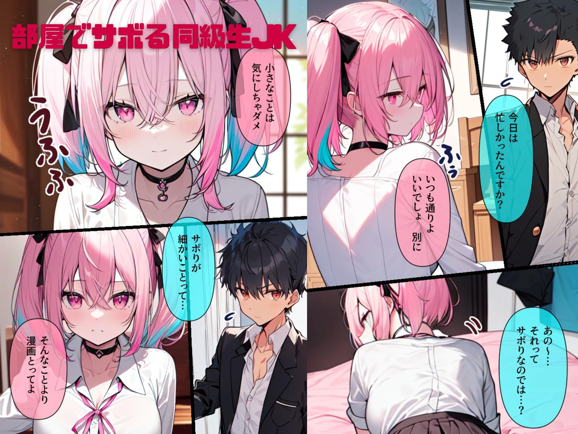 サンプル画像1:無表情むっつり同級生ギャルJK〜未熟で感じない同級生ギャルのま○こを使わせてもらっていたら実はめちゃエロくて襲ってきたので仕方なくメス堕ちさせました(わからせマン) [d_304475]