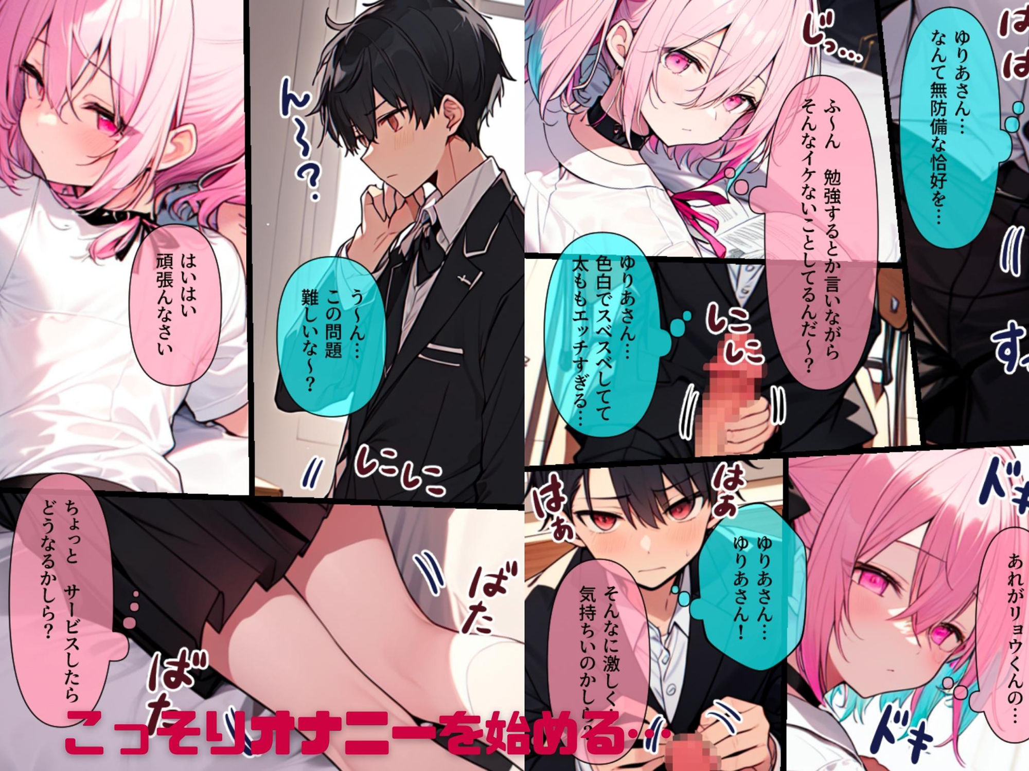 サンプル画像2:無表情むっつり同級生ギャルJK〜未熟で感じない同級生ギャルのま○こを使わせてもらっていたら実はめちゃエロくて襲ってきたので仕方なくメス堕ちさせました(わからせマン) [d_304475]