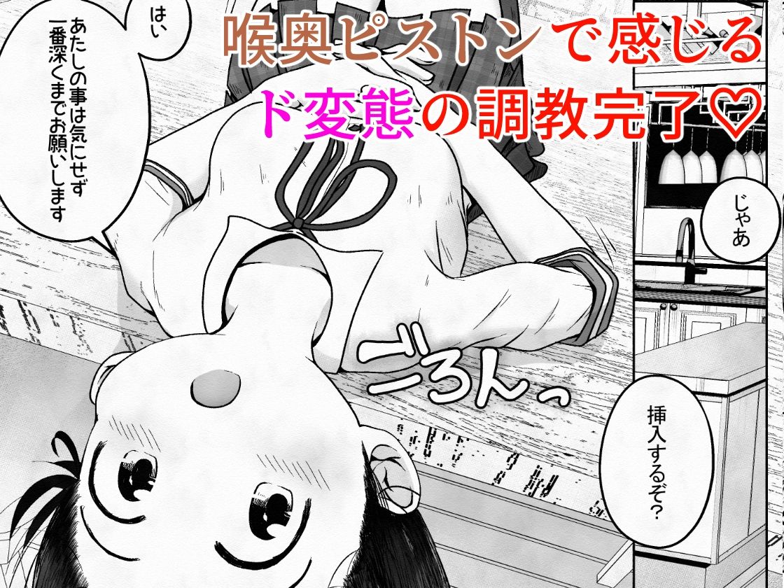 学校帰りの女の子に喉奥放尿し続けたら喉奥ピストンで感じるド変態に育ったお話