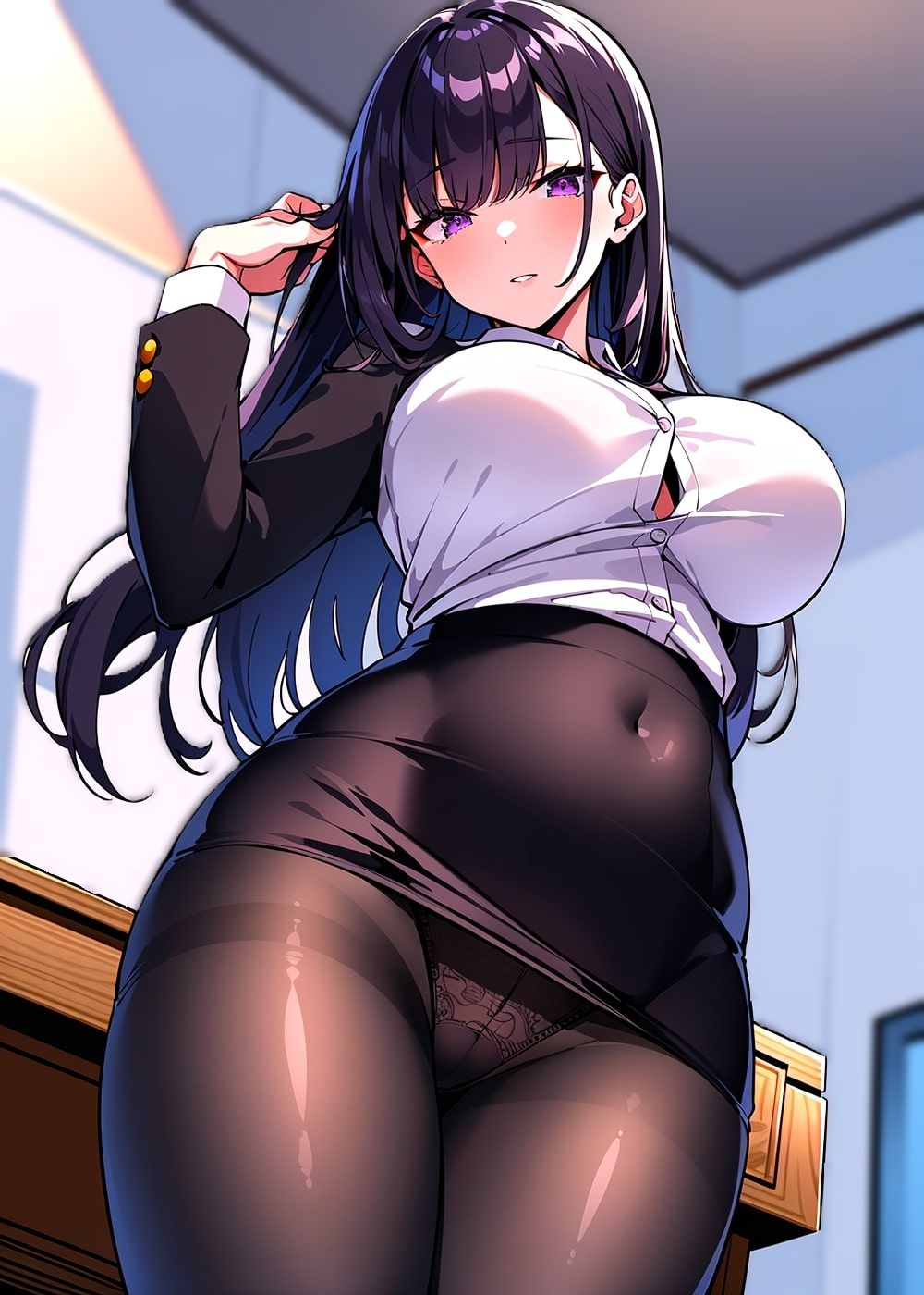 サンプル画像1:クール女教師のえっちな放課後らいふ(ななのい堂) [d_305408]