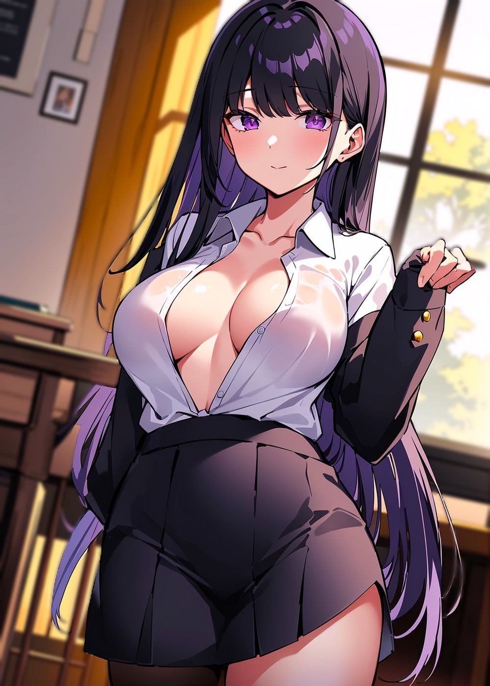 サンプル画像2:クール女教師のえっちな放課後らいふ(ななのい堂) [d_305408]