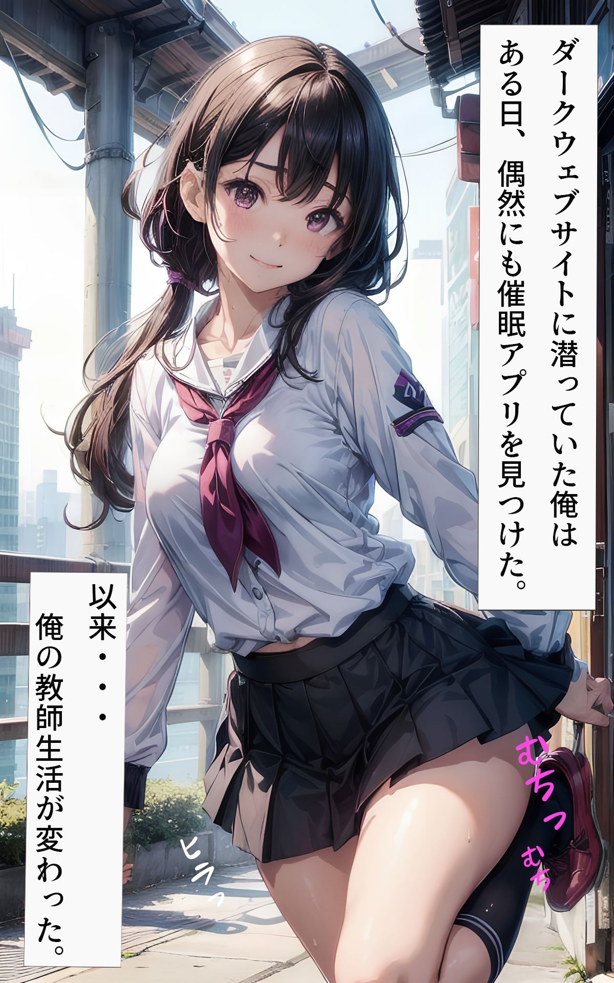 サンプル画像1:【大容量】キモ教師が催●アプリで教え子のJKを全員●す(同人倶楽部☆俺の願望) [d_306438]