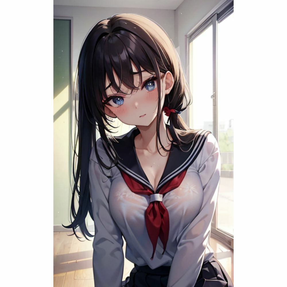 サンプル画像5:汗っかきな彼女の大胆なお誘い(愛AI) [d_307379]