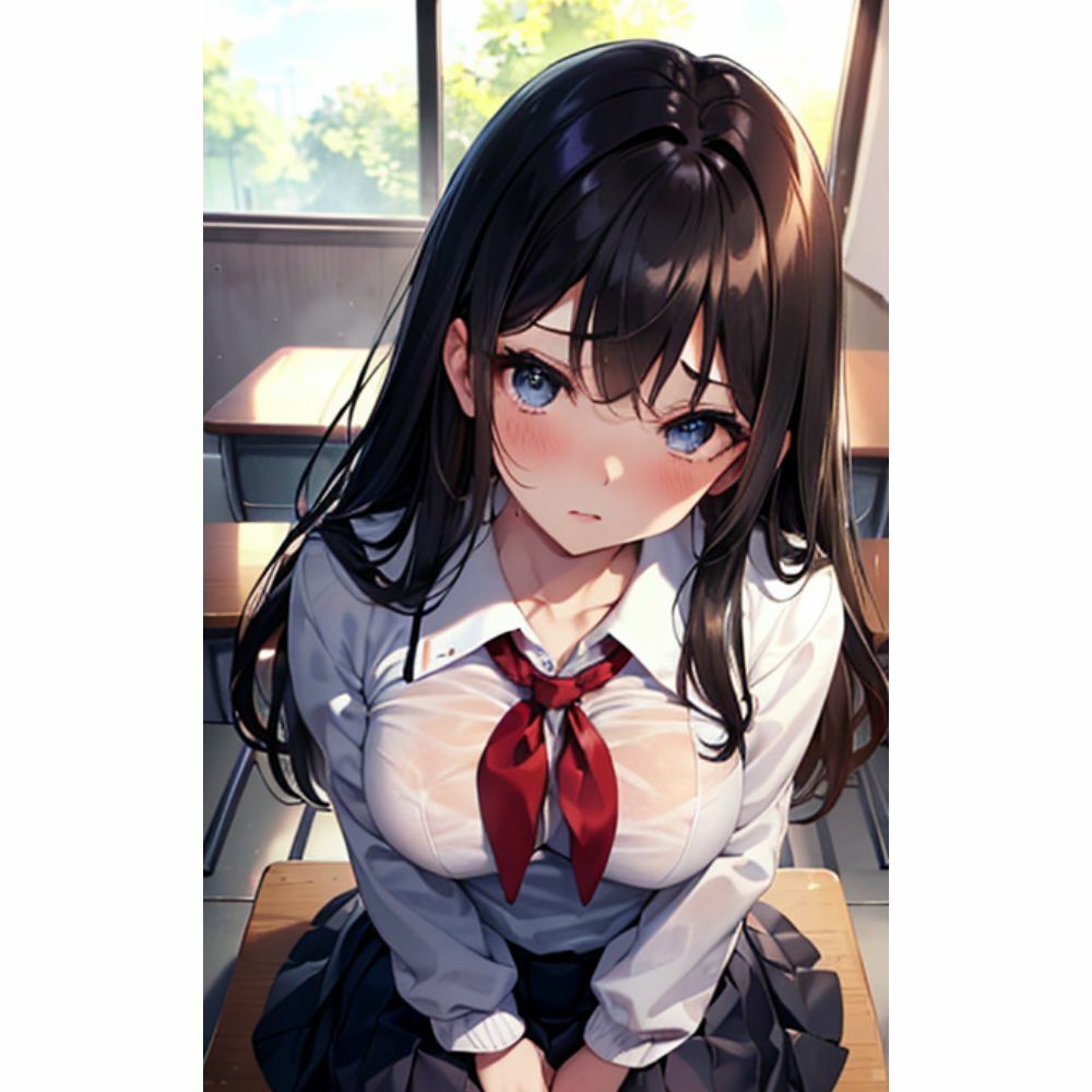 サンプル画像6:汗っかきな彼女の大胆なお誘い(愛AI) [d_307379]