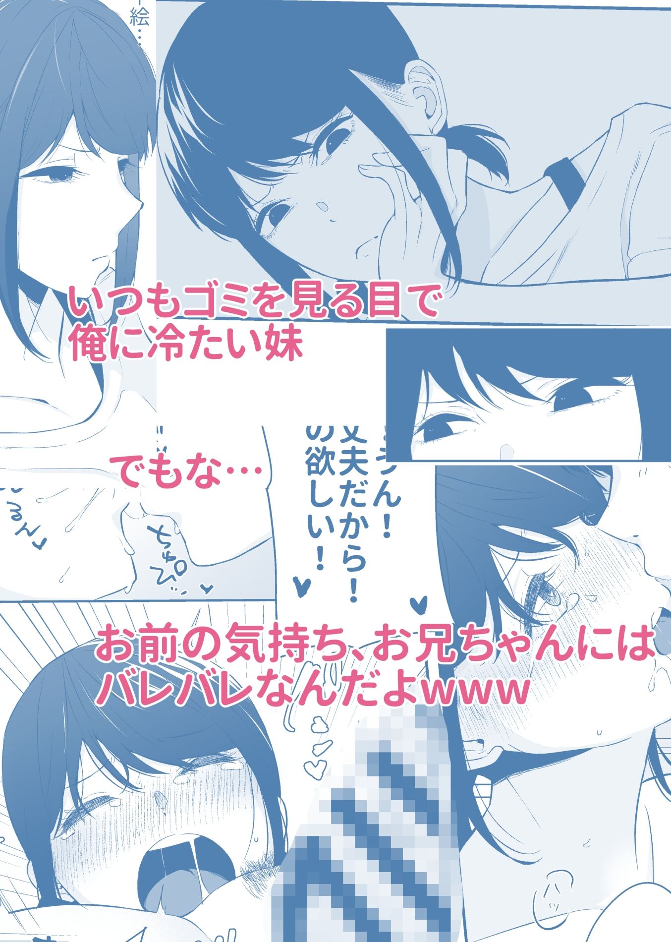 サンプル画像1:冷淡な妹に迫ってみた。案外チョロかった。(紅葉スピカ) [d_308023]